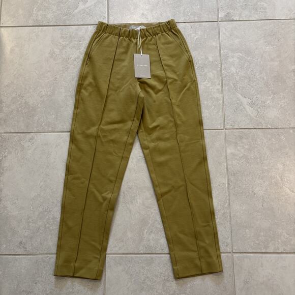 Everlane The Dream Pant Yellow Womens Sz XS Pull On Elastic Waist Tapered Ankle - Picture 2 of 9